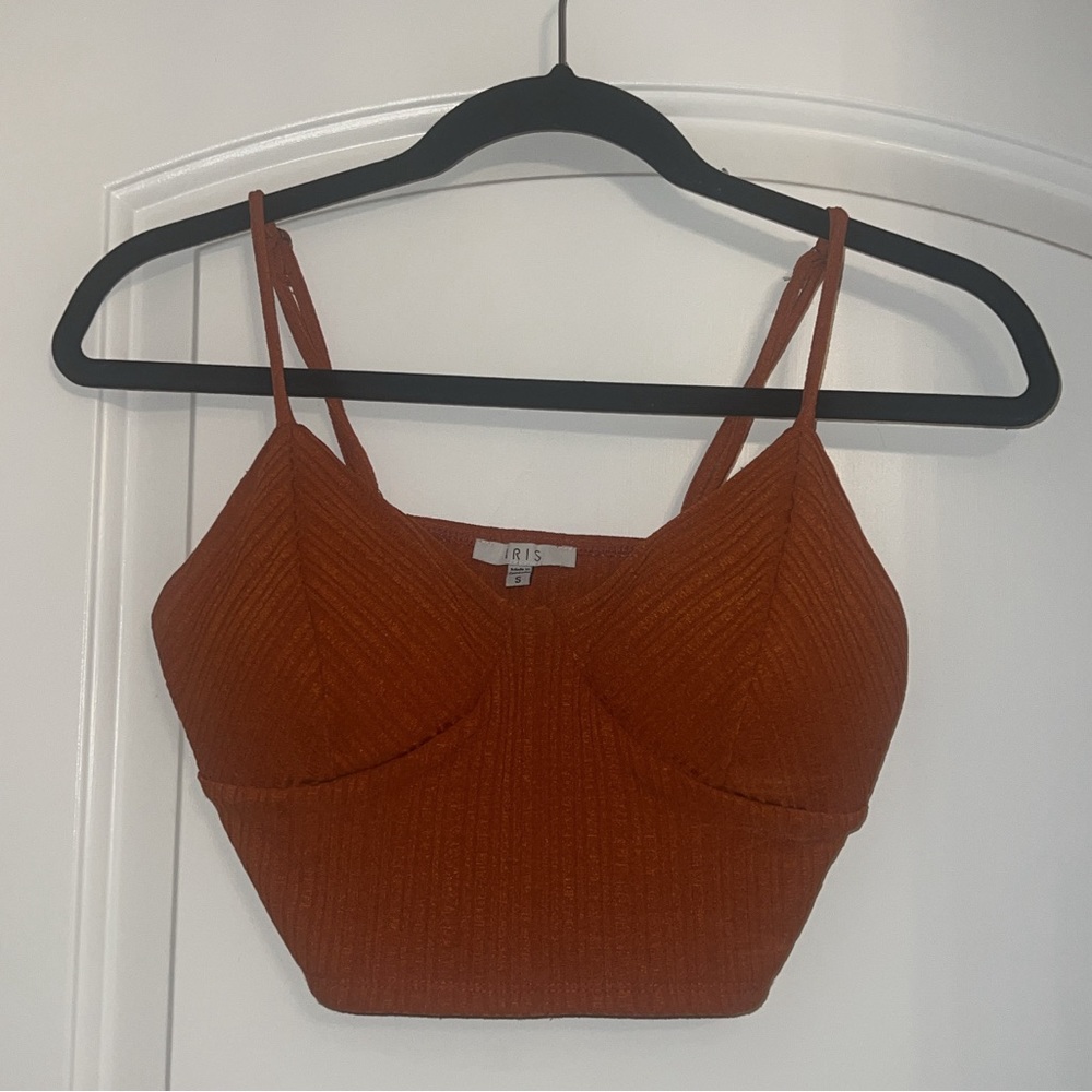 Orange Cropped Tank
